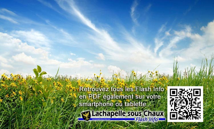 Retrouvez tous les Flash Info de votre commune Lachapelle sous Chaux